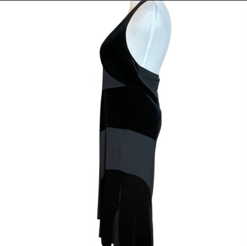 AB Studio Vintage 90s NEW Halter Black Maxi Witchy Whismygoth Gothic Women SZ M - Picture 24 of 24