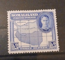 Somaliland 1942 3r Bright blue SG115 - MH
