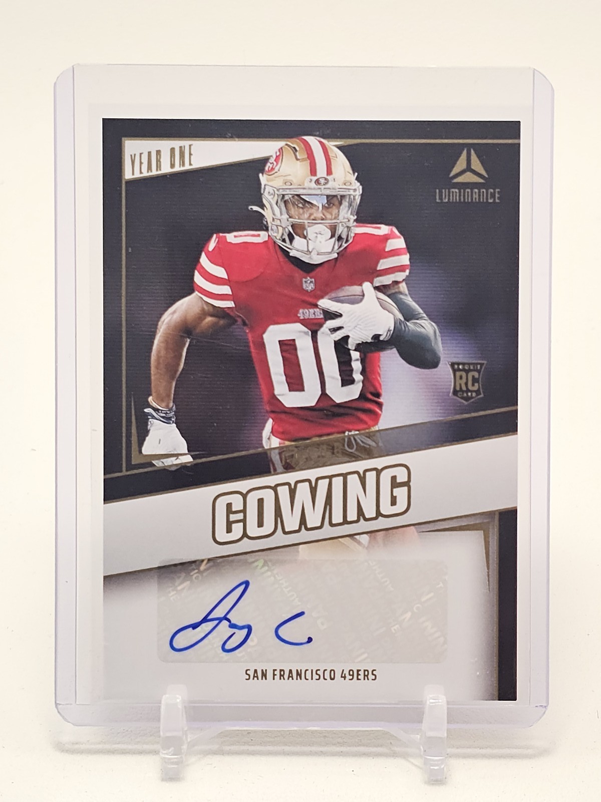 Jacob Cowing Panini Luminance Year One Signatures Rps #YOSJCG Base