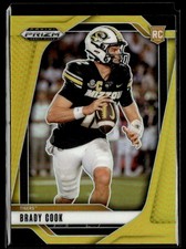2025 Prizm Draft Picks Gold Brady Cook Rookie /10 Tigers #70