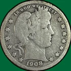 1908-D Barber Quarter Good G Coin #46808