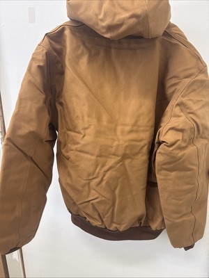 PICK SIZE - Carhartt OJ0140 Mens Brown Firm Duck Insulated Flannel