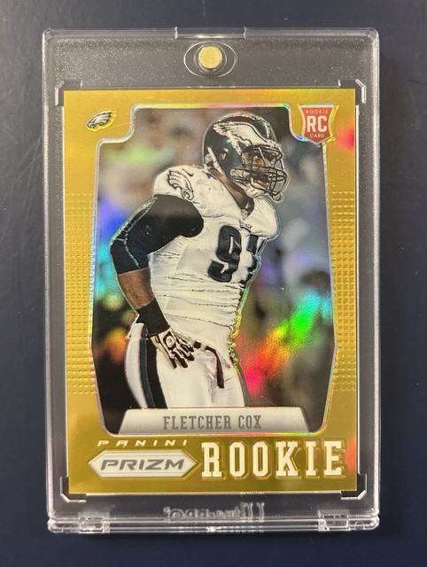 2012 Panini Prizm Fletcher Cox RC GOLD /10 Rookie Card #263 Eagles Ultra Rare!!