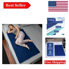 Dark Navy Waterproof Mattress Protector - Extra Large, Washable, Stain-Resist...