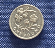 2014 Northern Ireland Flax & Shamrock Round One Pound £1 Coin - Collectable