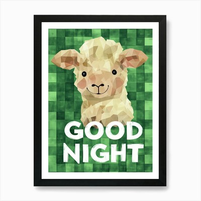 Wiegenlied funkelt Gute Nacht Kinder gerahmtes Wandbild Poster Leinwanddruck Bild