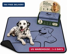 2 Pack Washable Pee Pads for Dogs 36"x36", Reusable Training Puppypads Absorbenc