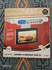 GPX Under Cabinet New LCD Tv, Am Fm Weather Band. MP3 Ready. Open Box But Wraped