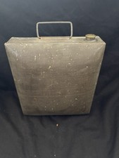 Miniaturowa puszka na paliwo 9 x 8 x 3 cale prawdopodobnie wojskowa II wojna światowa