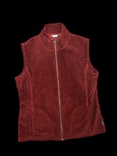   Burgundy Woolrich corduroy zip up Vest  