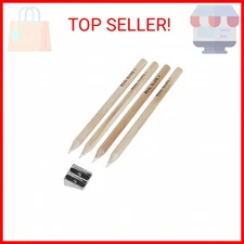 Pepperell Real Slate Chalk Pencils 5/Pkg W/Sharpener, Sandal