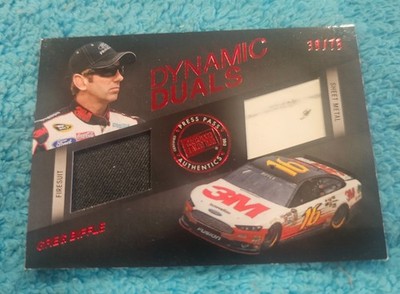 2013 Press Pass Redline Greg Biffle #DD-GB Dynamic Duals Red 38/75