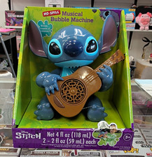 Disney Stitch No-Spill Musical Bubble Machine 4 fl oz 2024 Ages 3 