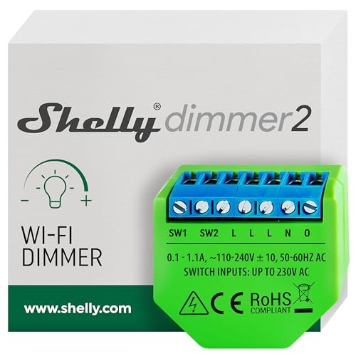 Shelly Dimmer 2 Interruttore WiFi Retrofit LED Senza Neutro