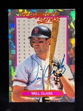WILL CLARK S.F. GIANTS 1993 DONRUSS SIGNATURE SERIES ELITE RARE AUTO # 3464/5000