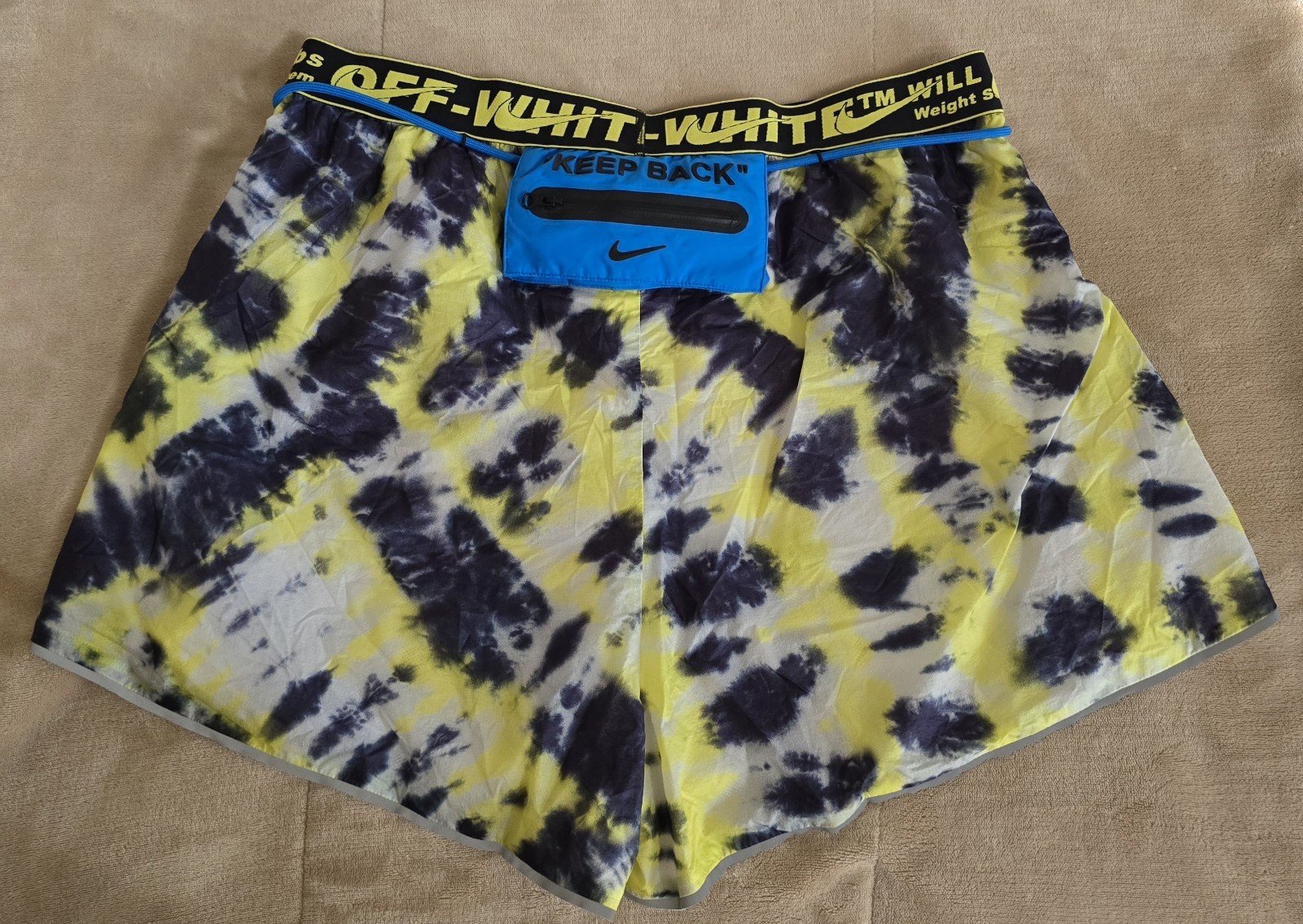 OFF WHITE X NIKE Pantaloncini Donna Nike x Off White NRG 'Giallo Fluorescenza' CK4809 702 Taglia XXL
