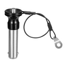 304 Stainless Steel Locking Pins with Button Handle with 21cm Wire (12mm-32mm)