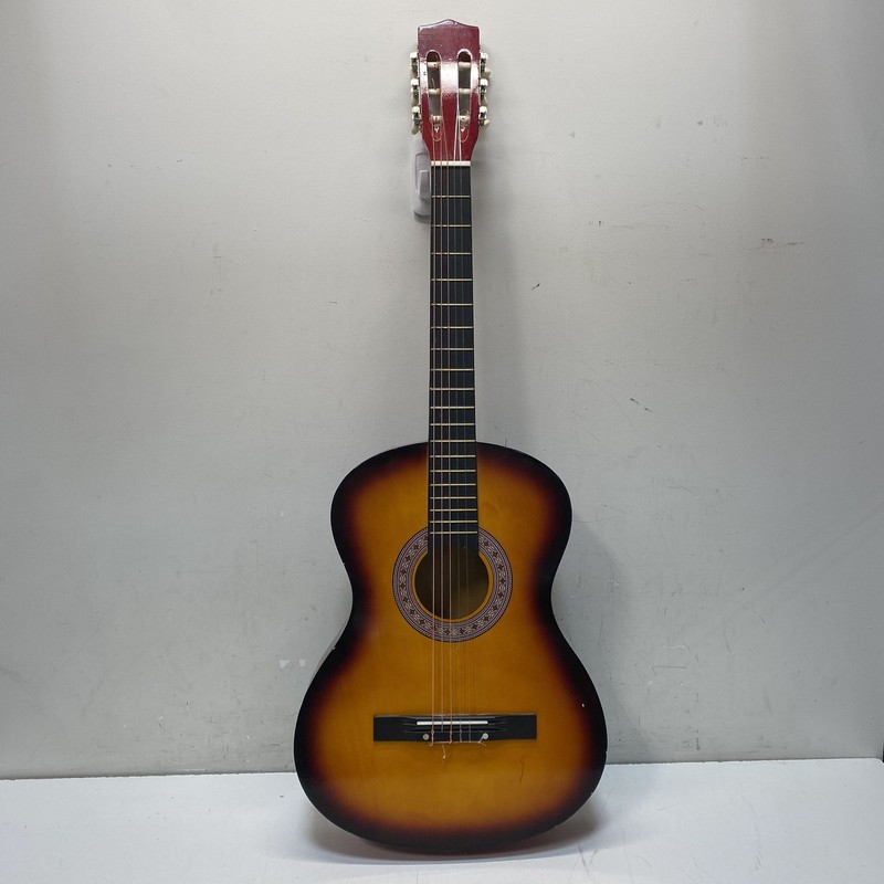 Short Scale Nylon String Classical Acoustic Guitar Small Body Sunburst Student