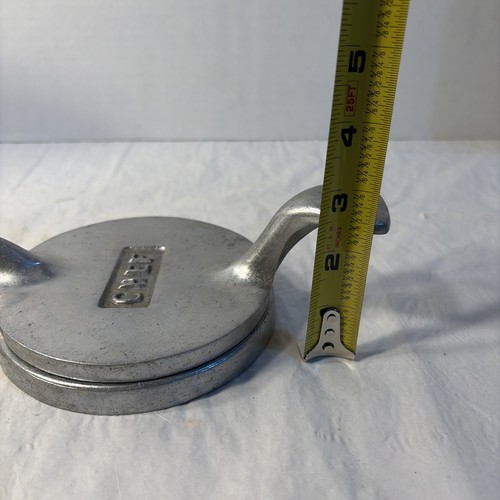 Vintage Hamburger Press Chef Die Cast Aluminum Sears Retro Kitchen - Picture 4 of 9