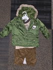 Little Rebels Winter Outfit With Graphics Tee, Corduroy Pants And Puffer Parker — photo 3
