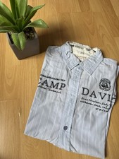 Camp David Hemd Hell Blau Gr. L Regular Fit Langarm Wie Neu