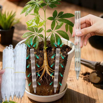 10/20pcs Plant Drainage Pipes Root Ventilation Pot Drainage Tubes