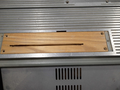 Ryobi BT3000 BT3100 Table Saw Zero Clearance Throat Plate Insert Solid Oak NICE