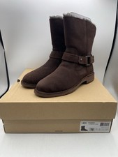 Botas de gamuza Ugg Cedric marrón para mujer talla 11/UE 42 nuevas con caja nuevas en caja