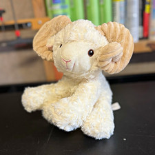 Cream Tan Sheep Lamb Plush Stuffed Animal Toy Small 6-14 in Tan Ears Ram