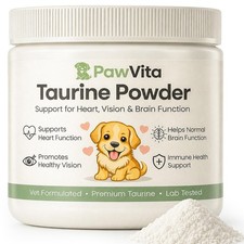 Pawvita Taurine Powder, 99.9 Pure Taurine Powder for Dogs, Supports Heart He...