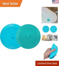 2 Pack 6 Bathtub Tub Drain Cover Stopper, Large Silicone Suction Bathroom Dr...