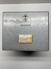 Brumberger 12 Reel 8mm Film Storage Case Metal Box Holder VGC  B93