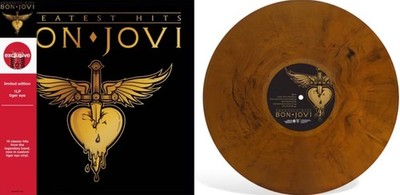 Bon Jovi ''Greatest Hits'' Lp Tiger Eye Vinyl.