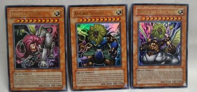 Yu-Gi-Oh! Sphinx Trio EP1-EN001, 002,003 Telia, Andro, Theinen the Great LP NICE