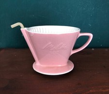 Rarität Teefilter MELITTA rosa 402, 50-60er Jahre, mit original Teestab – selten