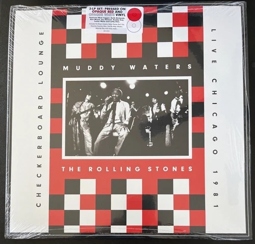 ROLLING STONES & MUDDY WATERS LIVE AT CHECKERBOARD RED WHITE VINYL 2LP NEW MINT