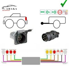 Trailer Light Plug Converter US 7-Way RV Blade 7 pin EU for FORD Expedition III