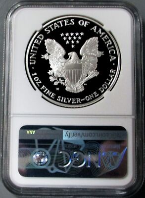 1995 W PROOF AMERICAN SILVER EAGLE $1 ANNIVERSARY COIN NGC PF 69