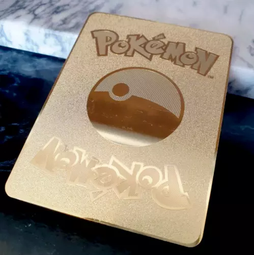 10000Point Español Cartas Pokemon Metal Gold Card Box Golden