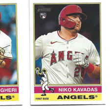 2025 Topps Heritage Los Angeles Angels Niko Kavadas Rookie card