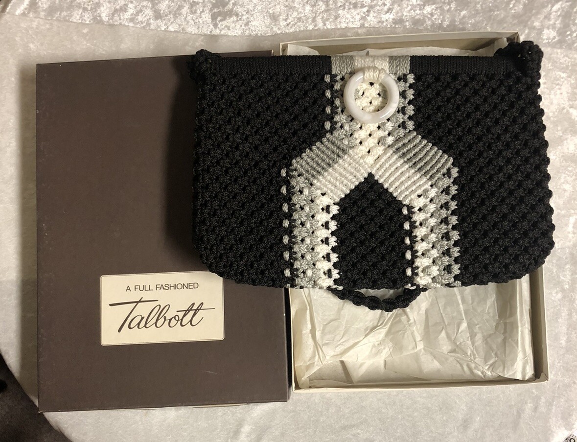 Vintage Macrame Talbott Purse - image 1