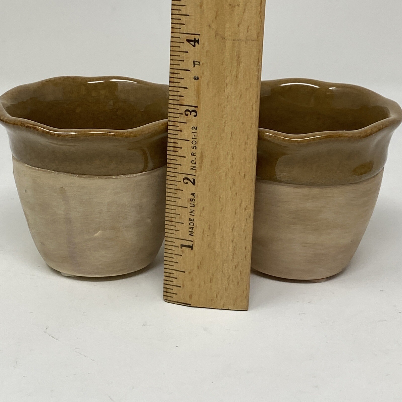 Yankee Candle Fall Leaves Votive Candle Holder Stone Leaf Maple 2 Tone