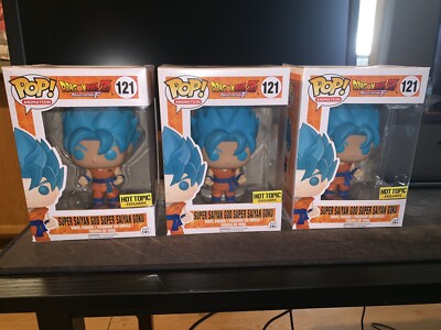 SEE DESCRIPTION* FUNKO POP GOKU SUPER SAIYAN BLUE GOD #121HOT