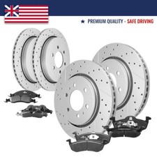 Front Rear Rotors Brake Pads For 2007 - 2009 Ford Expedition Lincoln Navigator Front Rear Rotors Brake Pads For 2007 - 2009 Ford Expedition Lincoln Navigator