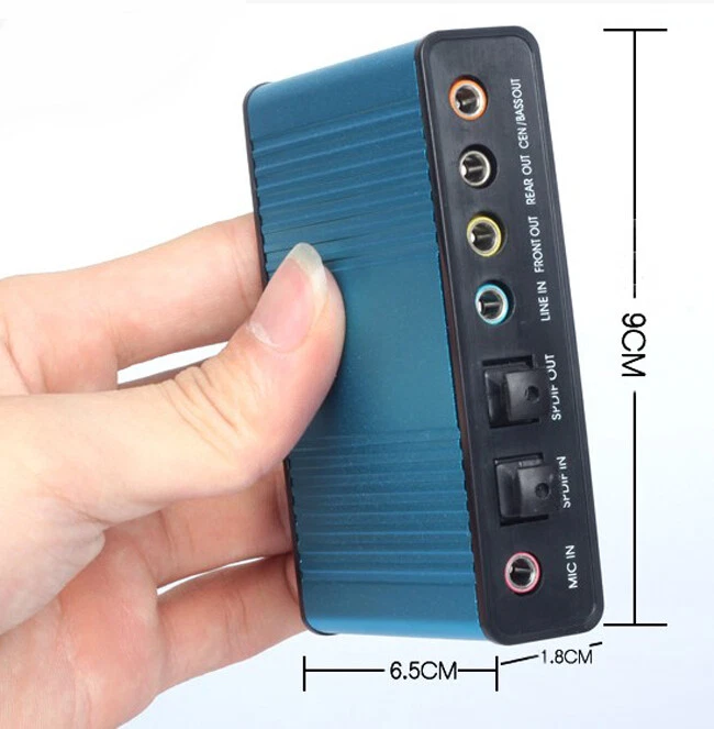 7.1 Optical Fiber Sound Card USB 5.1 Channel For Win98 / ME / 2000 / XP / MAC - Image 2 of 4