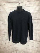 Dickies Genuine Men  s Dark Blue 100 Cotton Long Sleeve Sweatshirt Size M