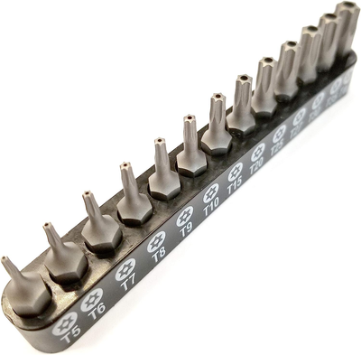 VETCO Sicherheits-Torx-Bit-Set 13-teilig – T5 Bis T40, Aus S2-Stahl, Für Präzise Schraubarbeiten
