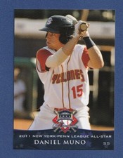 DANIEL MUNO 2011 Grandstand New York Penn League All Star RC Mets Rookie Card*