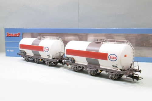 Jouef - 2 3 AXLE TANK CARS Esso ep. IV ref. HJ6222 New NBO HO 1/87 - Picture 1 of 6