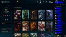 league of legends platin account 380 Skins alle Champs